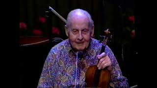 Stephane Grappelli. 80th Birthday Concert. Barbican Hall, London. 1988.