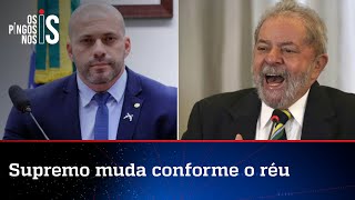 STF exposto: Para o advogado de Daniel Silveira, multa; para o de Lula, aplausos