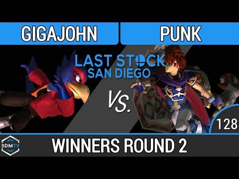 LSSD 128 - B2S | Gigajohn (Falco) vs. Punk (Ganon/Roy) - SSBM WR2 - Smash Melee