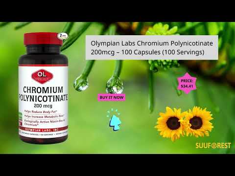 Olympian Labs, Chromium Polynicotinate, 200 mcg, 100 Vegetarian Capsules
