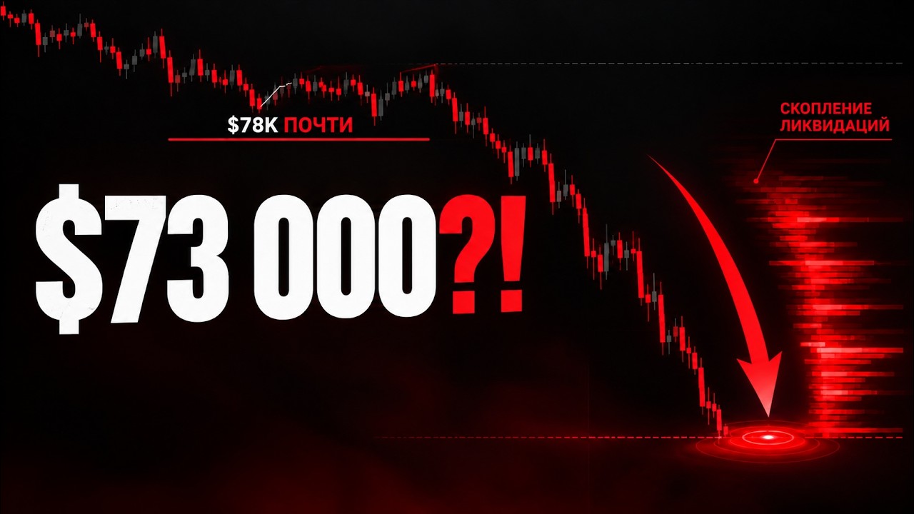 Биткоин ИДЁТ ПО ПЛАНУ! $78K Почти Забрали - Дальше $73K?