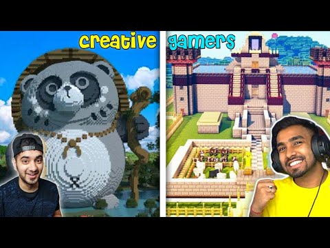 CREATIVE indian Gamers in Minecraft 🔴 techno gamerz, bbs, Live Insaan, mythpat, yessmartypie