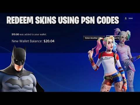 I GOT FORTNITE SKINS USING PSN CODES!