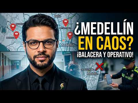 BALACERA EN COLEGIO, caos en el Metro y megaoperativo: así estuvo Medellín y Antioquia