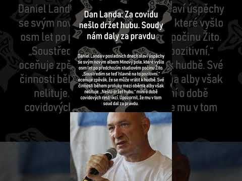 Dan Landa: Za covidu nešlo držet hubu. Soudy nám daly za pravdu