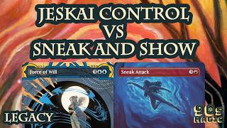90s MTG Legacy Open Round 4: Sneak and Show vs Jeskai Control