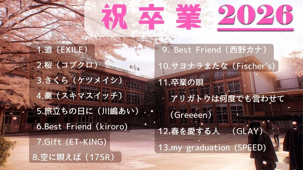 【卒業ソングメドレー】涙なしでは聴けない…青春の思い出#卒業ソング #旅立ちの日 #感動メドレー