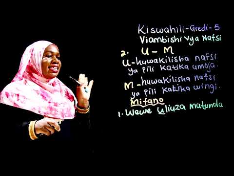 Gredi 5 Kiswahili Mwalimu Rehema   Viambishi vya Nafsi