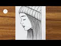 Easy Girl Drawing How To Draw A Beautiful Girl Easy Pencil Sketch For Beginners