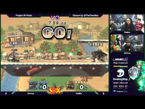 S@X Monthly 8/30 - Project M Winner's Bracket - JJVirus vs FedEx