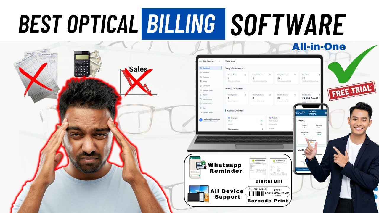 Best Optical Billing Software 2025 | All-in-One POS for Optical Shops | Free Trial @ Korv.ai