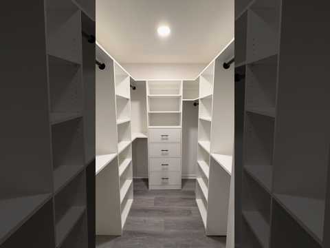 Custom walk in closet #diy #process #closet