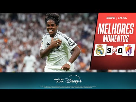 Gols e lances de Real Madrid x Valladolid
