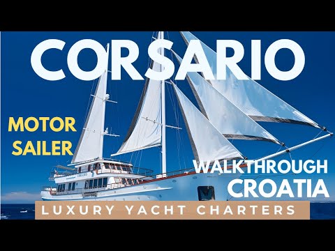 Corsario ⚓️ Walktrhough |  Luxury Sailing Charter Yacht ⛵️ Croatia