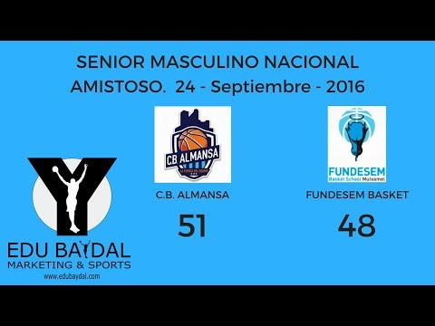 CLUB BALONCESTO ALMANSA -  FUNDESEM BASKET INNOVA MUTXAMEL. AMISTOSO