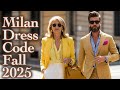 Milan Fashion Diary September 2025 New Fall Season Outfits Worn By Milanese Luxury Window Shopping