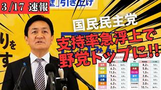 【最新 国民民主】地方選挙トップ当選、支持率野党第一党など国民民主党の勢いが急拡大中！！
