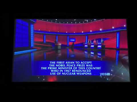 Final Jeopardy, “statesmen” (new category?) - Sharon Lawson Day 2 (4/23/20)
