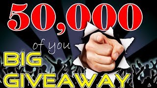 Big Giveaway Contest - 3 Winners! (50K Subs Appreciation)