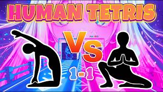 HUMAN TETRIS 2 Players PvP Showdown ⚔️ | Who Will Win | Viral Immersive Interactive Warm-Up #14