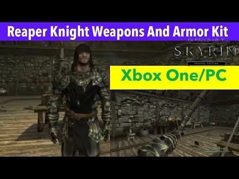 Skyrim SE Xbox One/PC Mods|Reaper Knight Weapons And Armor Kit