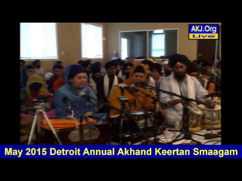 027 Detroit May 2015 Smaagam - Raensabaayee Keertan - B. Gurpreet Kaur Jee NC