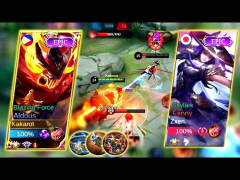 ALDOUS JUNGLE VS PRO FANNY! BURST DAMAGE VS CABLE! INTENSE MATCH!🔥ALDOUS BEST BUILD 2022 - MLBB