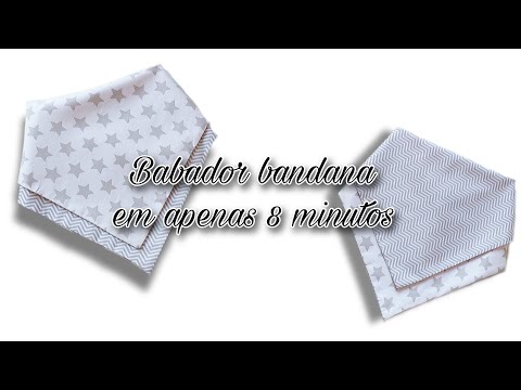 Easy bandana bib in just 8 minutes - bandana bibs easy baby bib tutorial