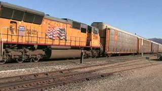preview picture of video 'Freigt trains at Portola, California, USA'