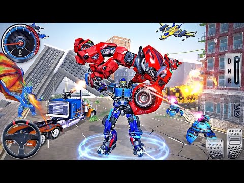 Jet Robot Car Transformation Simulator #1 - Android GamePlay