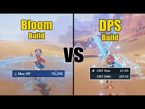 Nilou DPS Build vs Nilou Bloom Build - Genshin impact