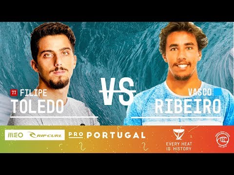 Filipe Toledo vs. Vasco Ribeiro - Round of 32, Heat 5 - MEO Rip Curl Pro Portugal 2019