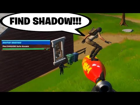 Find SHADOW Safe Houses Locations: Fortnite Challenge