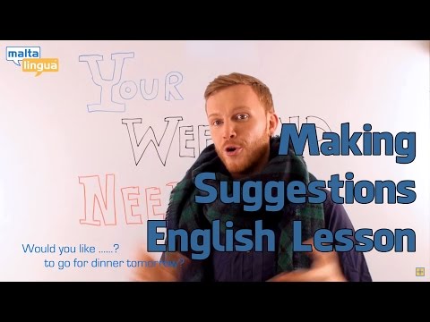Making Suggestions English Functional Language Lesson Pre Intermediate