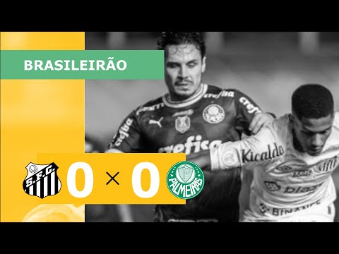 SANTOS 0 X 0 PALMEIRAS - CAMPEONATO BRASILEIRO 2023; VEJA OS  MELHORES MOMENTOS