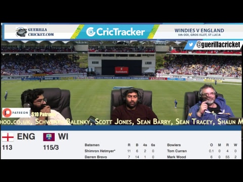 WI v ENG 5th ODI, Gros Islet, St Lucia