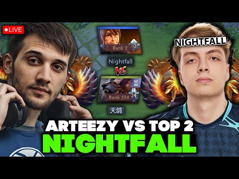 ARTEEZY TRYHARD on URSA CARRY vs TOP 2 RANK NIGHTFALL in HIGH MMR