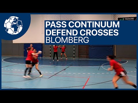 Passing Exercise - Crossing Continuum Handballtraining Birkner | Handball inspires