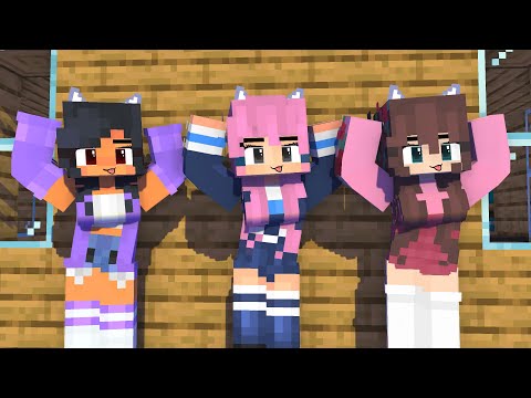 MONSTER SCHOOL:YAY! ARIGATO APHMAU NEW PRETTY FRIEND LDSHADOWLADY & HANNAHXXROSE-MINECRAFT ANIMATION
