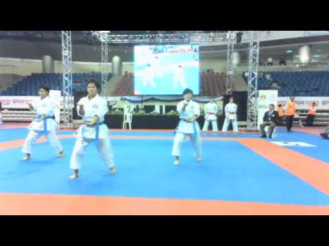 Karate1 PL, Istanbul 2012 - Kata Team female FINAL - IRAN vs JAPAN