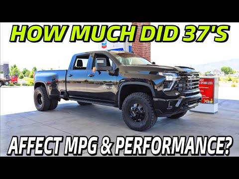 2024 Chevy Silverado 3500 Leveled On 37's Real World MPG + Timed 0-60! How Bad Does It Perform?