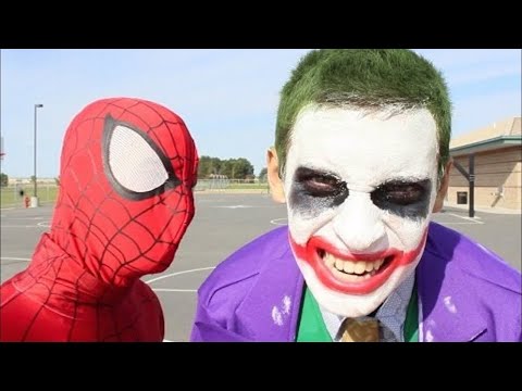 Spiderman vs Joker In Real Life Superhero Battle -Death Match!