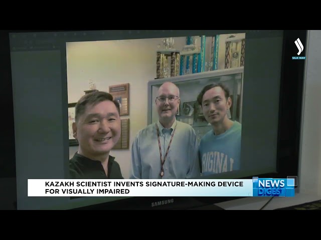 Kazakh scientist invents signature-making device for visually impaired