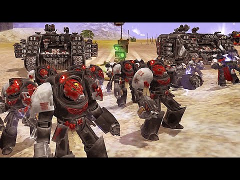 Unification Mod 2021 | Black Templars & Legion of the Damned vs Chaos Demons - Dawn of War Soulstorm