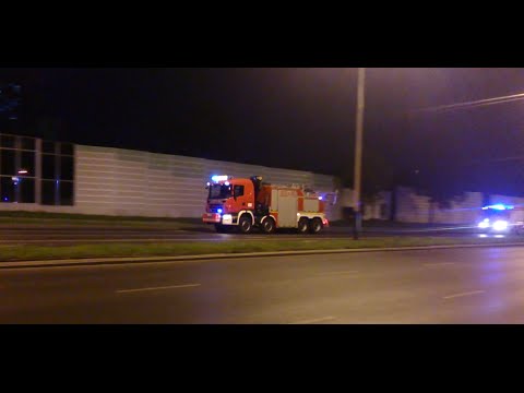 ALARMOWO - Sekcja ratownictwa drogowego z JRG-5 Łódź- SCANIA SCRd 305[E]49, IVECO SRt 305[E]43