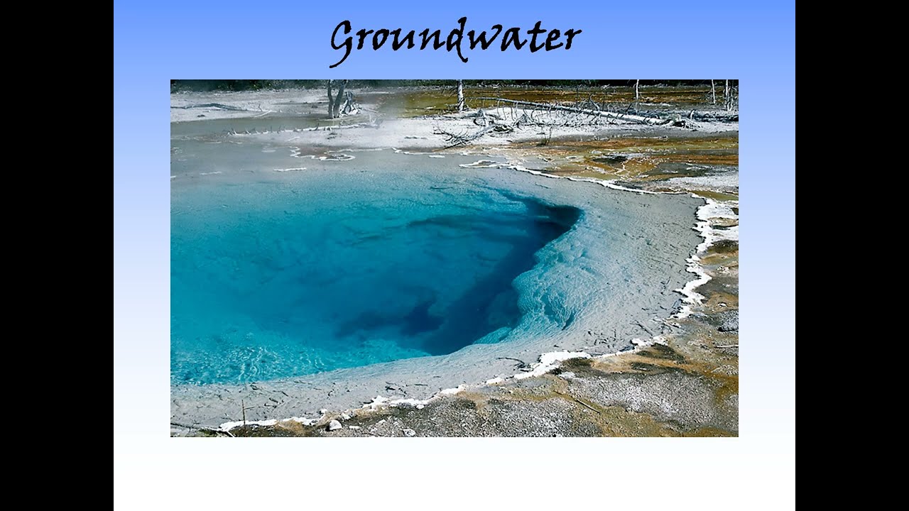 GL 101 Lecture 11: Groundwater