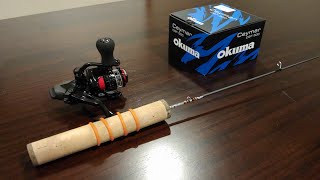 New Walleye Ice Fishing Setup | Della Bay Rod | Okuma Ceymar Baitfeeder Reel