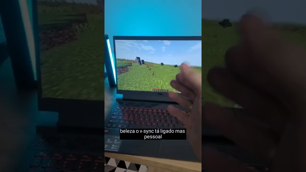 MINECRAFT NO NOTEBOOK GAMER BARATO! #Shorts
