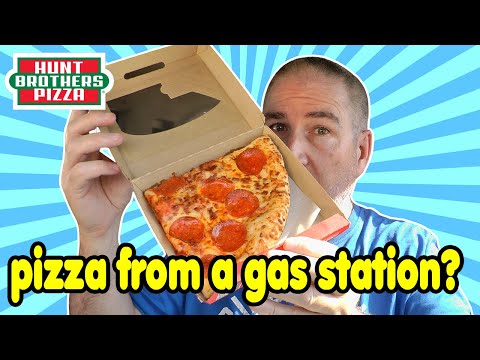 Hunt Brothers Pizza Review 🍕 | HOW GOOD IS PIZZA FROM A GAS STATION? 😮