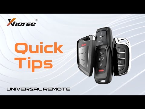 VVDI Universal Remotes Quick Tips - Cardiagtool